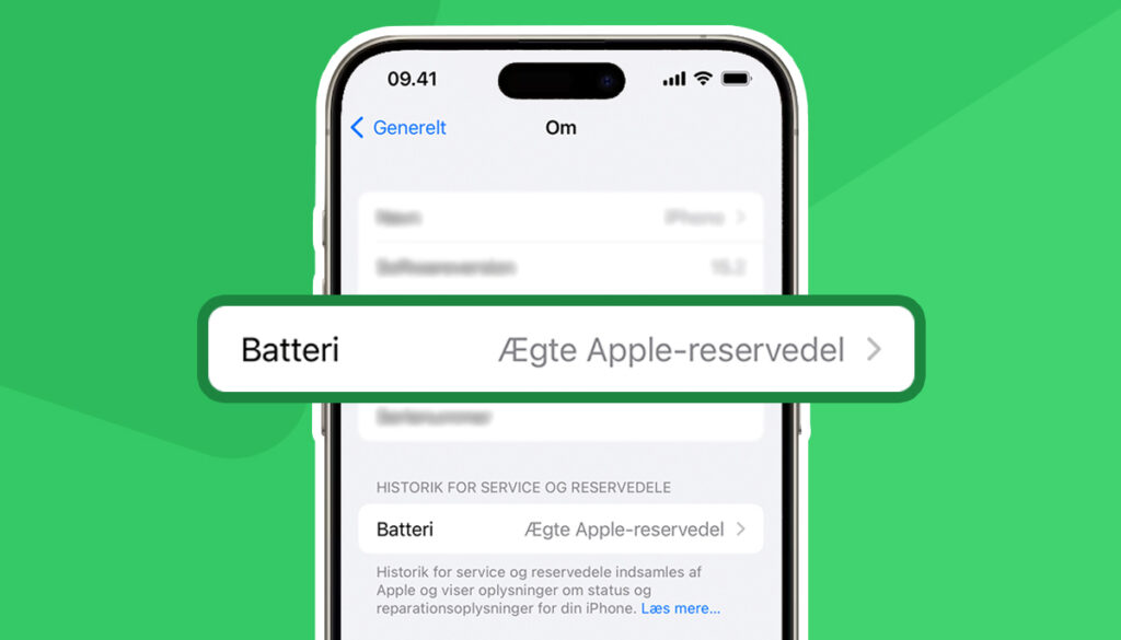 Nyt batteri i din iPhone med ægte Apple-reservedele