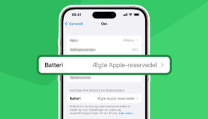 Nyt batteri i din iPhone med ægte Apple-reservedele